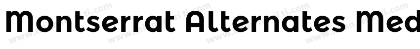 Montserrat Alternates Mediumy字体转换